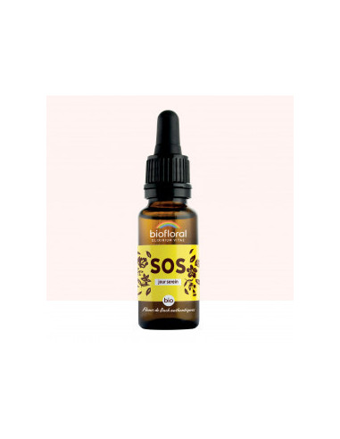 SOS Secours - Compte Gouttes BIO Demeter - 20 ml - BIOFLORAL