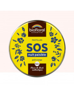 SOS Secours Nuit Paisible - Pastilles BIO - 50 g - BIOFLORAL