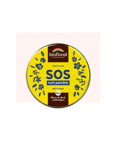 SOS Secours Nuit Paisible - Pastilles BIO - 50 g - BIOFLORAL