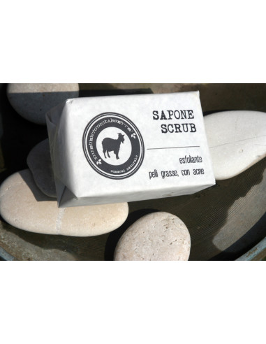 Savon scrub cendre - 90 g - DUECENTODICIASSETTE