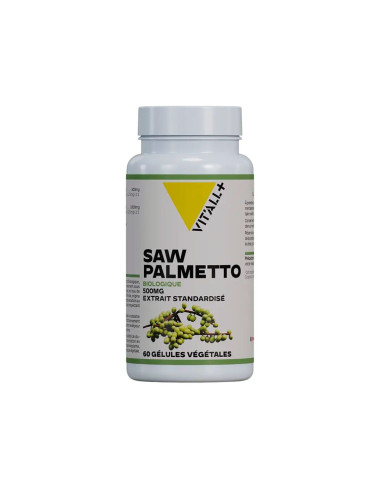 Saw Palmetto bio 500 mg – 60 gélules végétales – VIT'ALL+