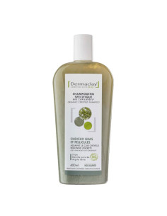 Shampooing BIO cheveux gras et pellicules - Argile verte - 400 ml - DERMACLAY