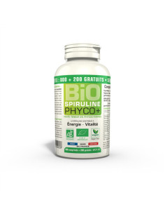 Spiruline BIO 500 mg phyco - 1000 comprimés - LT LABO