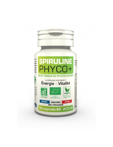 Spiruline BIO 500 mg phyco - 180 comprimés - LT LABO