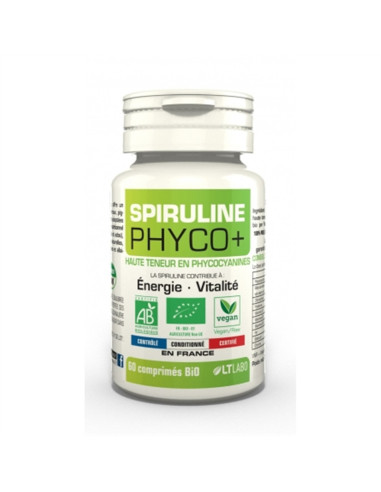 Spiruline BIO 500 mg phyco - 60 comprimés - LT LABO