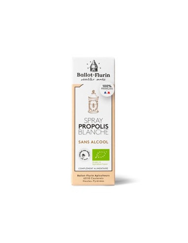 Spray propolis blanche sans alcool – 15 ml – BALLOT-FLURIN