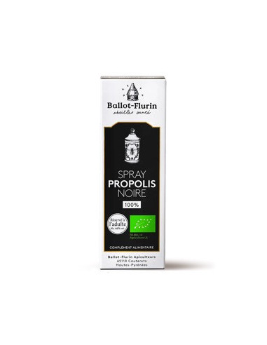 Spray propolis noire 100% – 15 ml – BALLOT-FLURIN