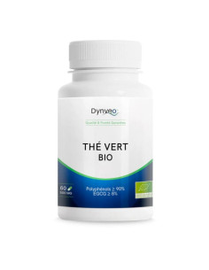 Thé vert bio 90% polyphénols 10% EGCG 500 mg – 60 gélules – DYNVEO