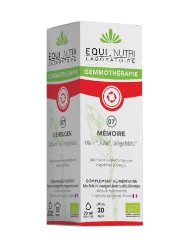 Bourgeons BIO - N°07 mémoire - 30 ml - EQUI-NUTRI