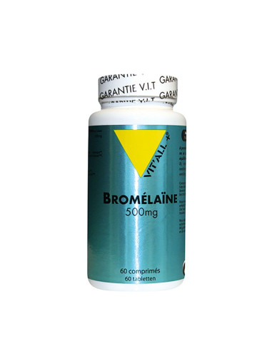 Bromélaïne 500 mg haute activité enzymatique – 60 DRcaps – VIT'ALL+