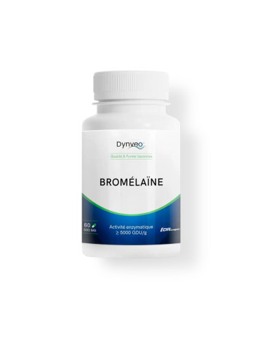 Bromélaïne pure 5000 GDU – 60 gélules – DYNVEO