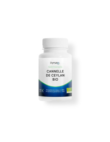 Cannelle de Ceylan bio 500 mg – 60 gélules – DYNVEO