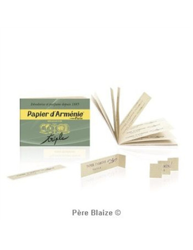 Carnet traditionnel triple - 12 feuilles - PAPIER D'ARMÉNIE