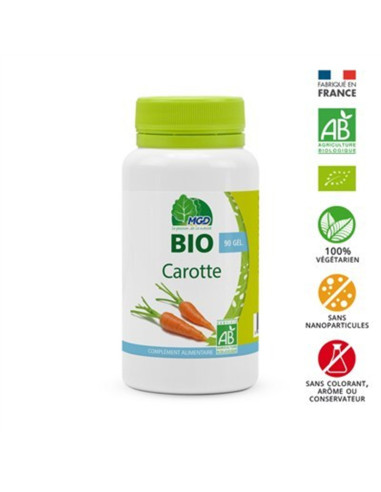 Carotte Bio (racine, Daucus carota) – 90 gélules – MGD