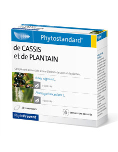 Cassis Plantain - 30 comprimés - PHYTOSTANDARD - PILEJE