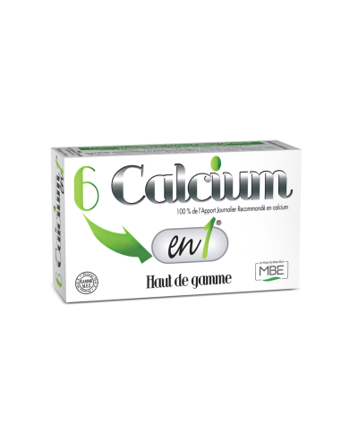 6 Calcium en 1 - 60 comprimés - MBE