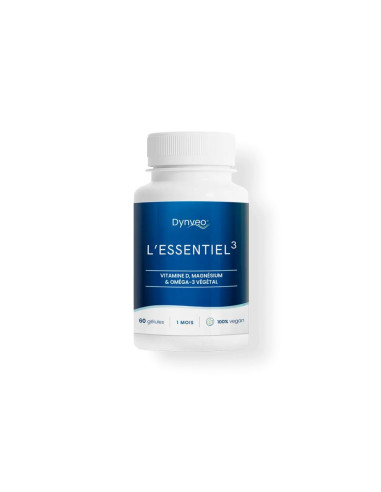 Complexe Essentiel 3 (oméga-3, vitamine D, magnésium) – 60 gélules – DYNVEO