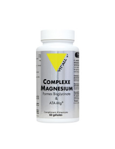 Complexe Magnésium bisglycinate – 60 gélules – VIT'ALL+