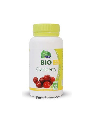 Cranberry Bio (fruit, Vaccinium macrocarpon) – 30 gélules – MGD