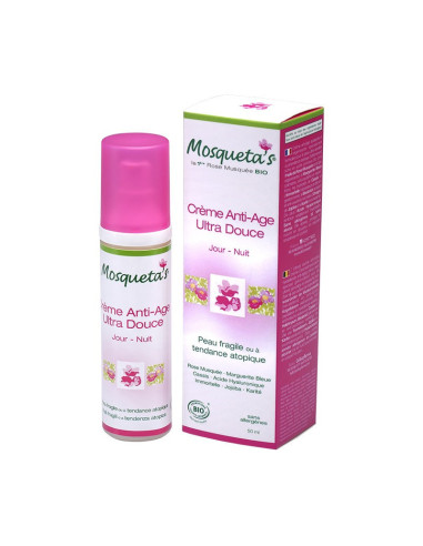 Crème anti-âge ultra douce peau fragile – 50 ml – KOSMEO MOSQUETA'S