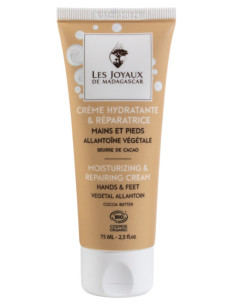 Crème hydratante & Protéctrice  BIO - Mains et pieds - 75 ml - LES JOYAUX DE MADAGASCAR