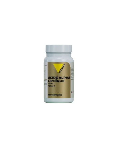 Acide alpha-lipoïque forme R 200 mg – 30 comprimés – VIT'ALL+