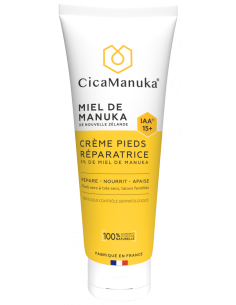 Crème pieds réparatrice Miel de Manuka IAA15+ – 75 ml – CICAMANUKA