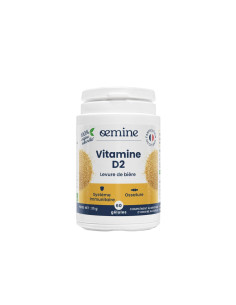 D2 – vitamine D végétale de levure, titrée à 5 microg – 180 gélules – OEMINE