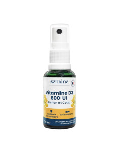 D3 – vitamine D3 végétale issue du lichen boréal 500 UI – 20 ml – OEMINE