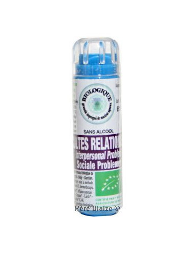 Difficultés relationnelles - Fleur de Bach BIO granules - 130 granules - COMPLEXE BACH - KOSMEO FLEURS DE BACH