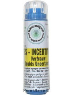 Doutes, incertitudes - Fleur de Bach BIO granules - 130 granules - COMPLEXE BACH - KOSMEO FLEURS DE BACH