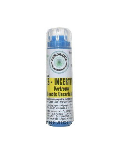 Doutes, incertitudes - Fleur de Bach BIO granules - 130 granules - COMPLEXE BACH - KOSMEO FLEURS DE BACH