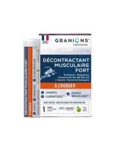 Décontractant Musculaire Fort à croquer - 30 comprimés - GRANIONS