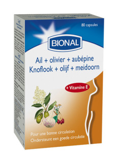 Ail Olivier Aubépine Vit E - 200 capsules - B-TECHNIE