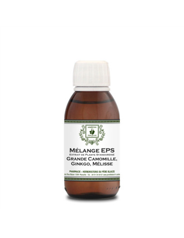 Extrait de plante standardisé (EPS) Grande Camomille, Ginkgo, Mélisse - 150 ml - PÈRE BLAIZE