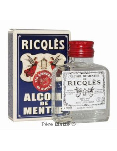 Alcool de Menthe - flacon de poche - 3 cl - RICQLES