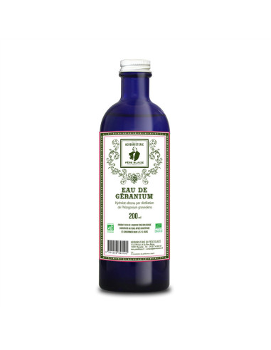 Eau florale - Hydrolat - Géranium BIO - 200 ml - PÈRE BLAIZE