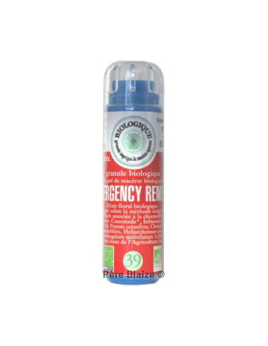 Emergency (n°39) - Fleur de Bach BIO granules - 130 granules - COMPLEXE BACH - KOSMEO FLEURS DE BACH