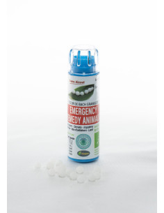 Emergency remedy animaux - Fleur de Bach BIO granules - 130 granules - COMPLEXE BACH - KOSMEO FLEURS DE BACH
