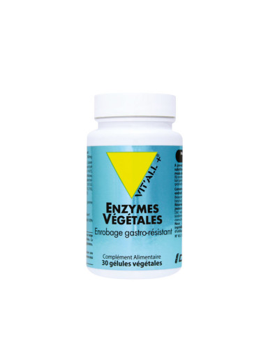 Enzymes végétales – 30 capsules – VIT'ALL+