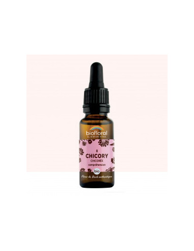 FDB 08 Chicory, Chicoree - Compte Gouttes BIO Demeter - 20 ml - BIOFLORAL