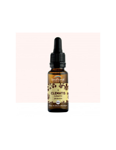 FDB 09 Clematis, Clematite - Compte Gouttes BIO Demeter - 20 ml - BIOFLORAL