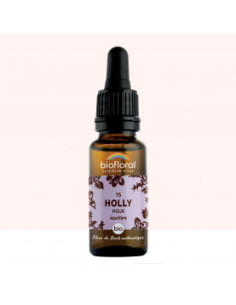 FDB 15 Holly, Houx - Compte Gouttes BIO Demeter - 20 ml - BIOFLORAL