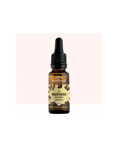 FDB 21 Mustard, Moutarde - Compte Gouttes BIO Demeter - 20 ml - BIOFLORAL