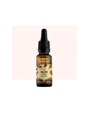 FDB 23 Olive, Olivier - Compte Gouttes BIO Demeter - 20 ml - BIOFLORAL