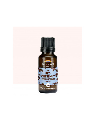 FDB 25 Red Chestnut Marronnier Rouge - Granules BIO - 19,5 g - BIOFLORAL
