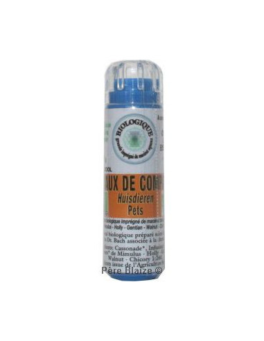 Anxiété animaux - Fleur de Bach BIO granules - 130 granules - COMPLEXE BACH - KOSMEO FLEURS DE BACH