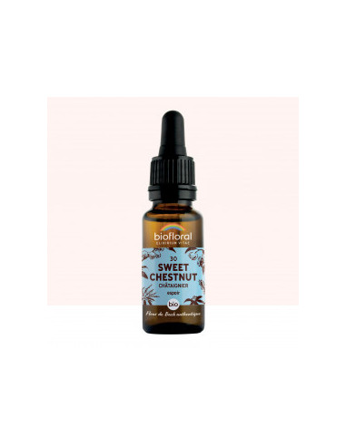 FDB 30 Sweet Chestnut, Chataignier - Compte Gouttes BIO Demeter - 20 ml - BIOFLORAL