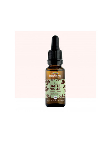 FDB 34 Water Violet, Violette D'Eau - Compte Gouttes BIO Demeter - 20 ml - BIOFLORAL