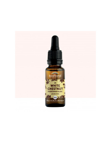 FDB 35 White Chestnut, Marronnier Blc - Compte Gouttes BIO Demeter - 20 ml - BIOFLORAL